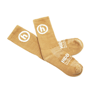 HIDDEN NY Crew Socks Tan / Brown / Coffee