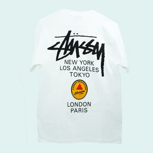 [Raffle]Stussy T-Shirt White [CDG Surfman / Martine Rose]