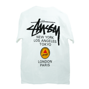 Stussy T-Shirt White [CDG Surfman / Martine Rose]