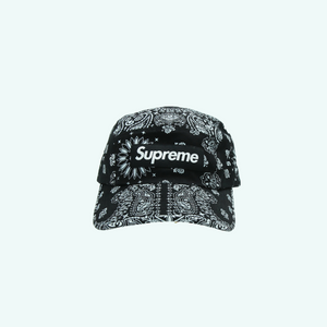 [VVIP]Supreme Bandana Camp Cap (21SS) black