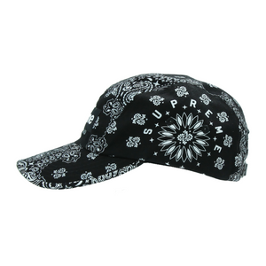 Supreme Bandana Camp Cap (21SS) black